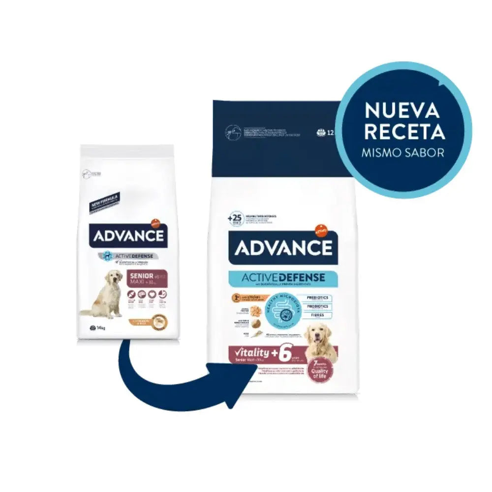 Advance Vitality Senior Maxi +6 12 kg Pienso para Perros al mejor precio -Todoanimal.es