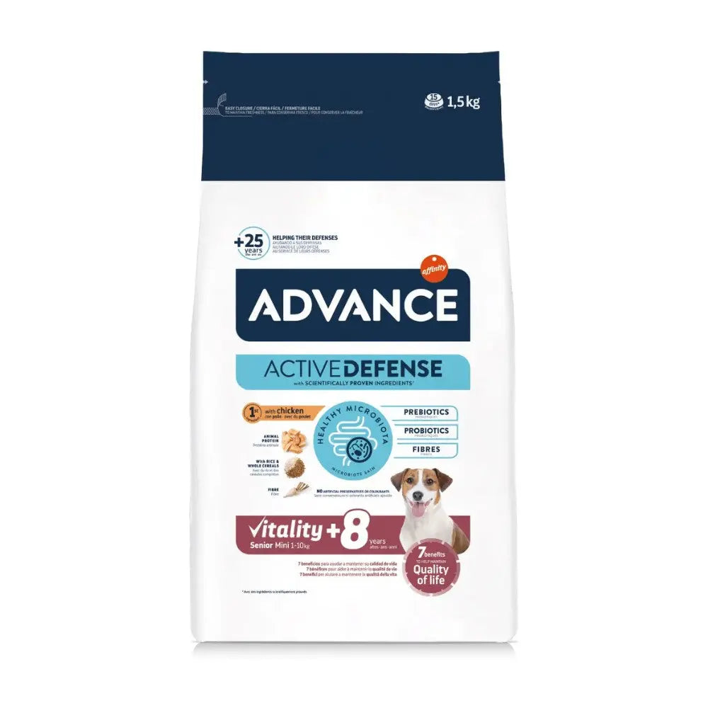 Advance Vitality Senior Mini +8 Pienso para Perros al mejor precio -Todoanimal.es