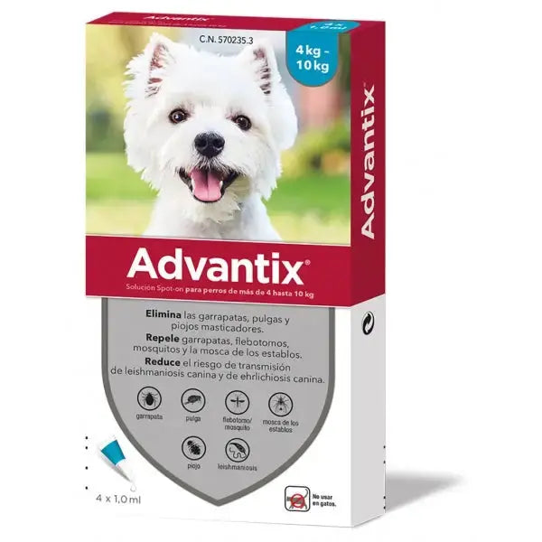 Advantix Pipetas Antiparasitarias Para Perros  Udad Todoanimal.es