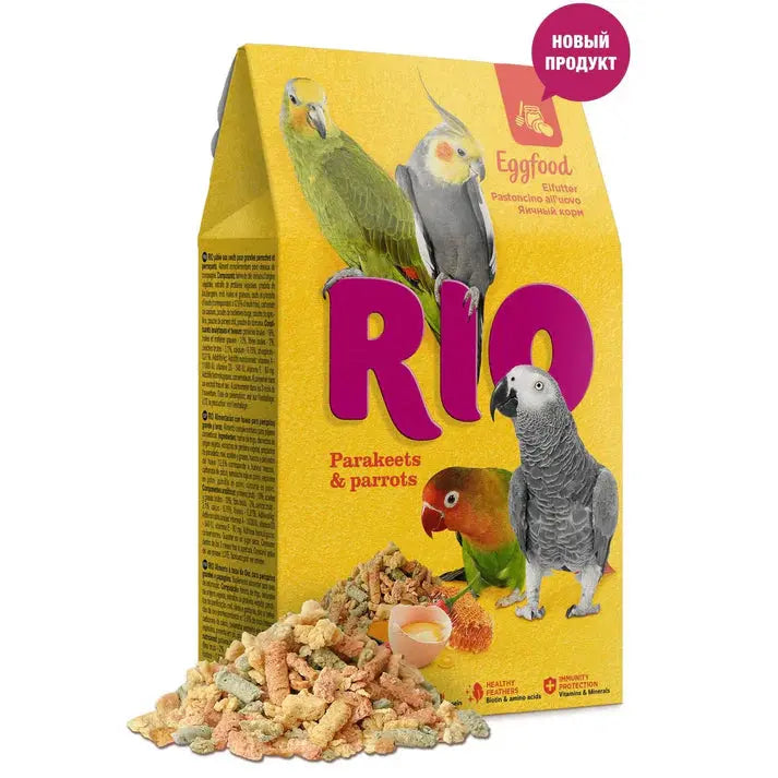 Alimento De Huevo Pequeñas Cotorras Y Loros 250Gr Rio RIO