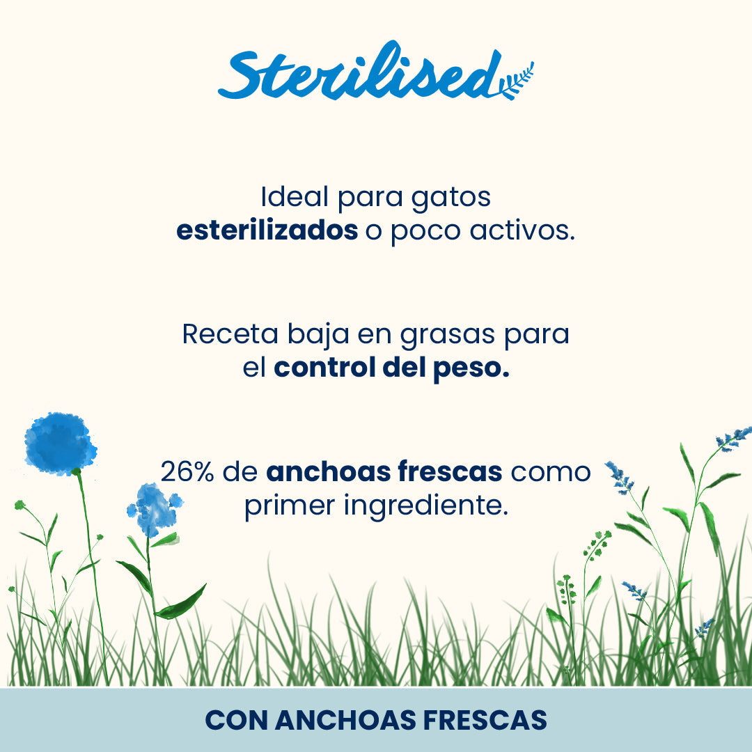 Almo Nature Adult Sterilised Anchoas Frescas Pienso para Gatos al mejor precio -Todoanimal.es