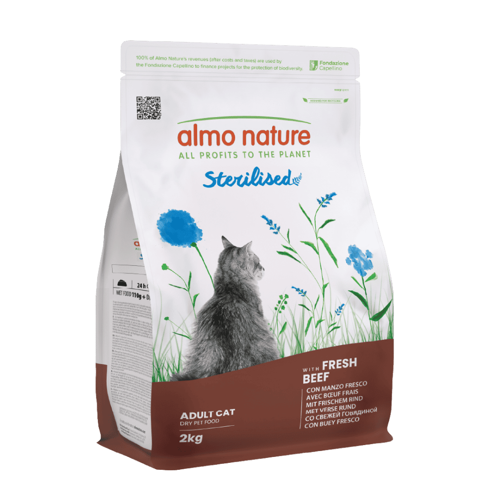 Almo Nature Adult Sterilised Buey Fresco Pienso para Gatos al mejor precio -Todoanimal.es