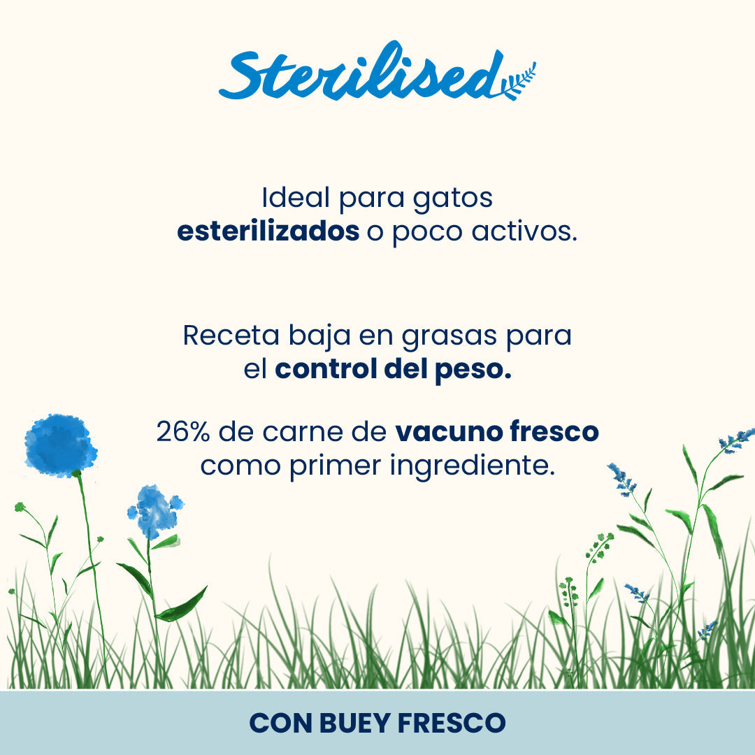 Almo Nature Adult Sterilised Buey Fresco Pienso para Gatos al mejor precio -Todoanimal.es