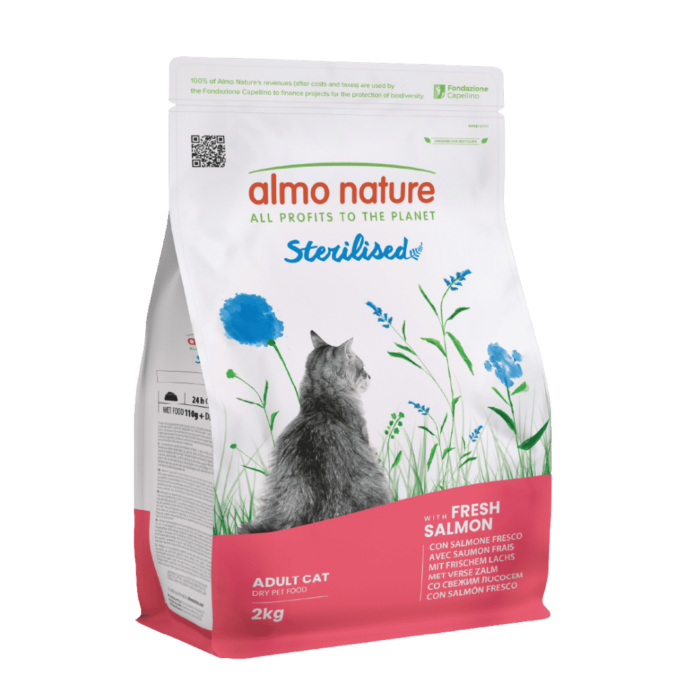 Almo Nature Adult Sterilised Salmón Fresco Pienso para Gatos al mejor precio -Todoanimal.es