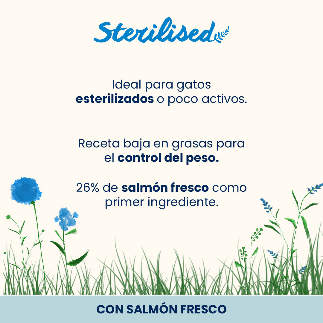 Almo Nature Adult Sterilised Salmón Fresco Pienso para Gatos al mejor precio -Todoanimal.es