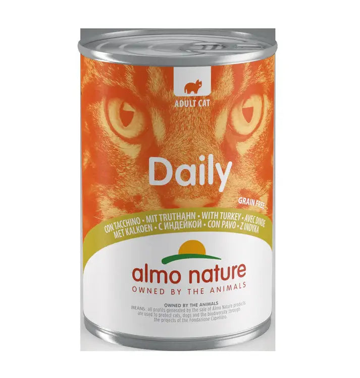 Almo Nature Cat Daily Grain Free Lata 400Gr  Mousse Pavo ALMO NATURE