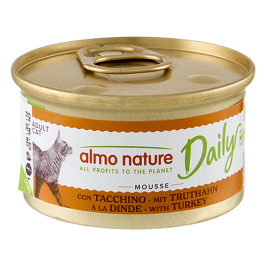Almo Nature Cat Daily Menu Lata 85 g Mousse de Pavo al mejor precio -Todoanimal.es