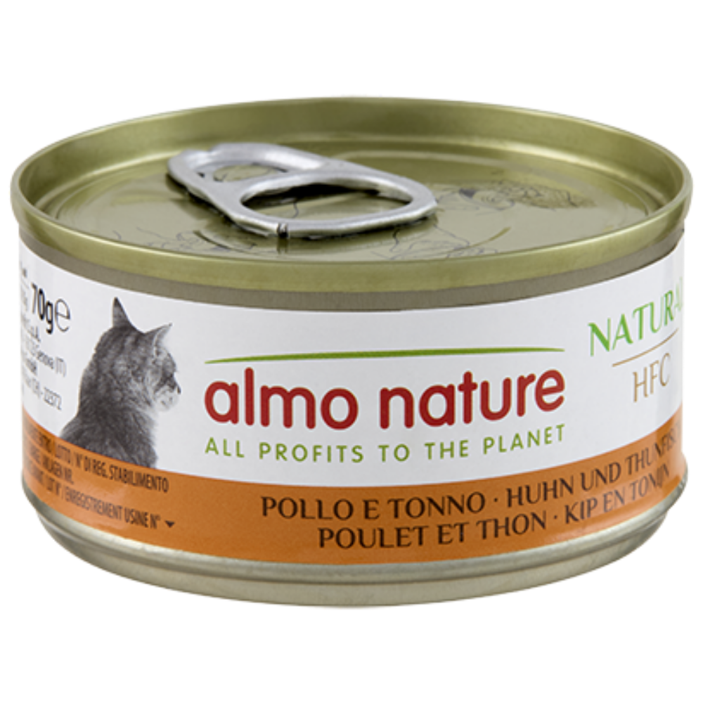 Almo Nature Cat HFC Lata 70 g Comida Húmeda para Gatos al mejor precio -Todoanimal.es