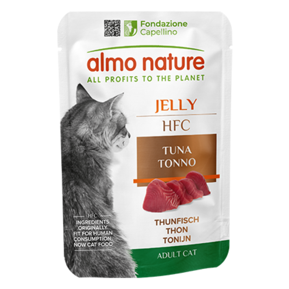 Almo Nature Cat Hfc Pouche Jelly 55 g Atún al mejor precio -Todoanimal.es