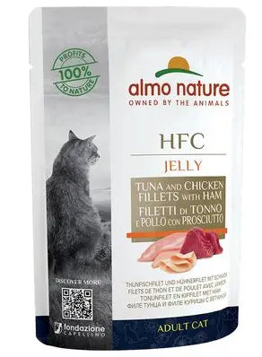 Almo Nature Cat Hfc Pouche Jelly 55Gr Atun, Pollo Y Jamon ALMO NATURE BENEFIT S.P.A.