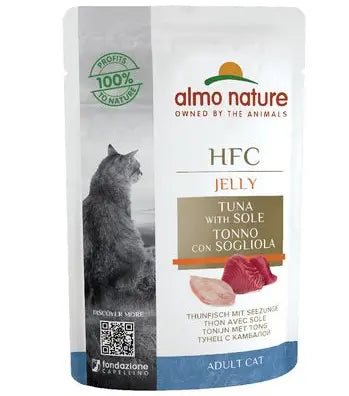 Almo Nature Cat Hfc Pouche Jelly 55Gr Filete De Atun Y Lenguado ALMO NATURE BENEFIT S.P.A.