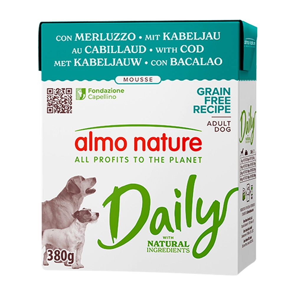 Almo Nature Daily Bacalao Brick Comida Húmeda para Perros al mejor precio -Todoanimal.es