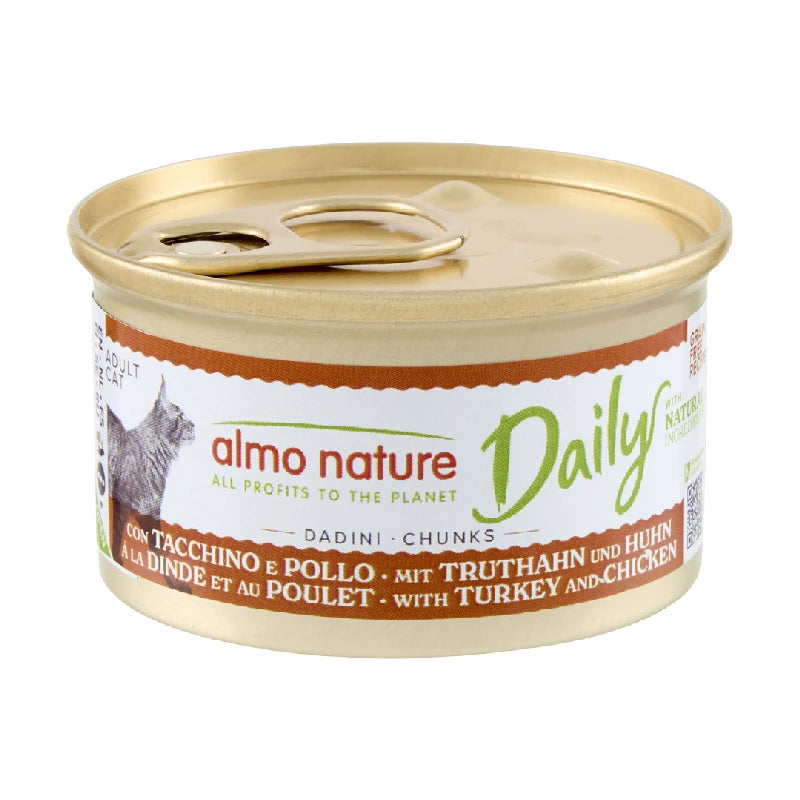 Almo Nature Daily Cat Menú Comida Húmeda para Gatos en Lata 85 g al mejor precio -Todoanimal.es