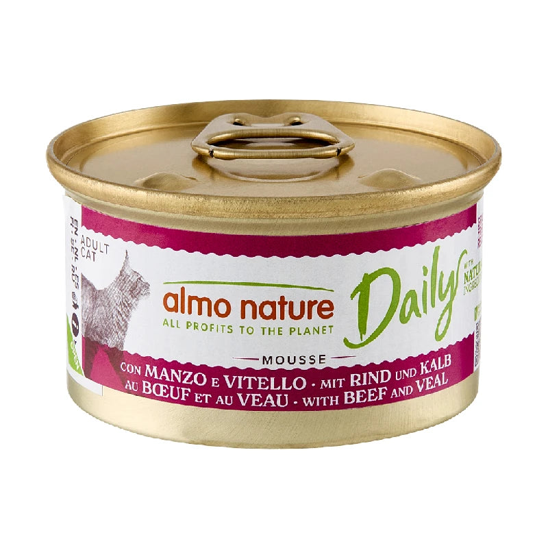 Almo Nature Daily Cat Menú Comida Húmeda para Gatos en Lata 85 g al mejor precio -Todoanimal.es
