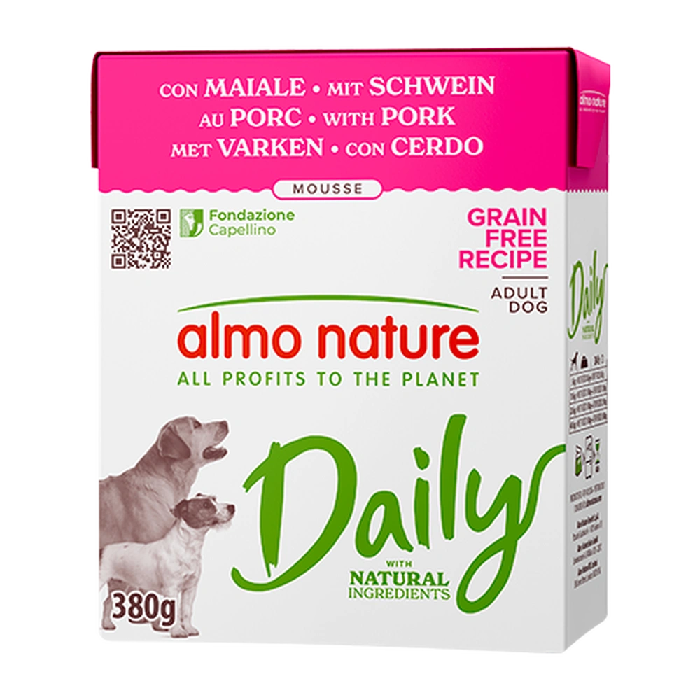 Almo Nature Daily Cerdo Brick Comida Húmeda para Perros al mejor precio -Todoanimal.es