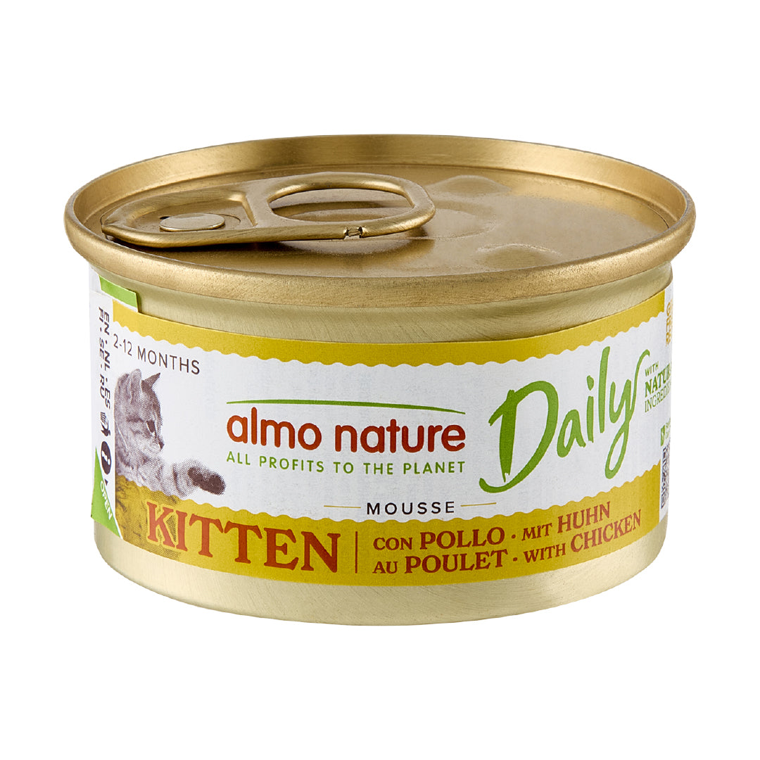 Almo Nature Daily Kitty Menú Mousse en Lata para Gatitos 85 g al mejor precio -Todoanimal.es