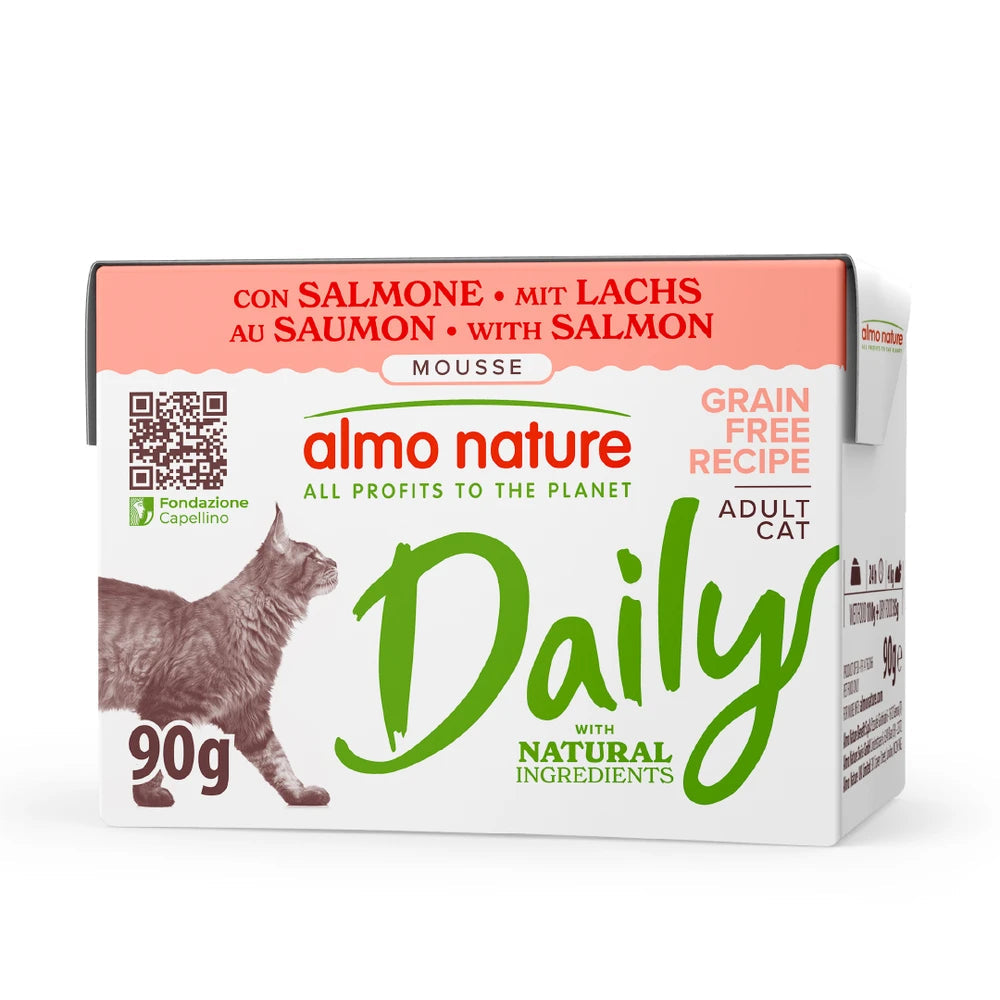 Almo Nature Daily Salmón Brick Comida Húmeda para Gatos al mejor precio -Todoanimal.es