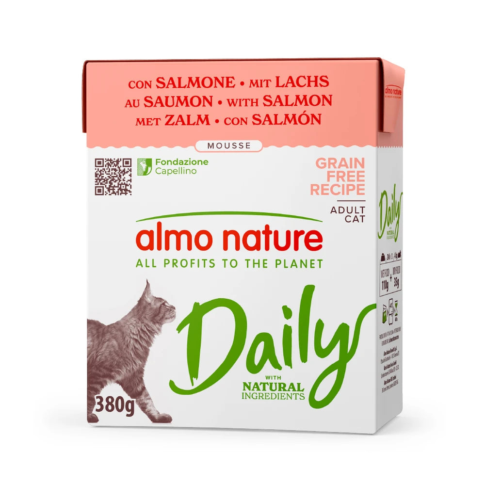Almo Nature Daily Salmón Brick Comida Húmeda para Gatos al mejor precio -Todoanimal.es