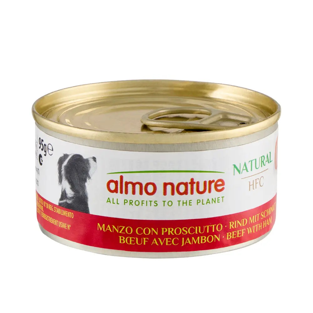 Almo Nature Dog Húmedo Hfc 95 g, Vacuno y Jamón al mejor precio -Todoanimal.es