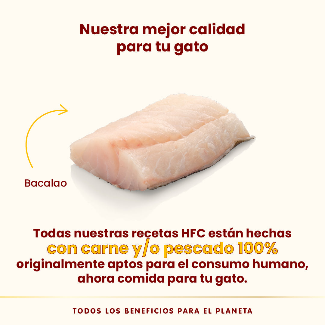 Almo Nature HFC Complete Sterilized Bacalao Tarrina Comida Húmeda para Gatos al mejor precio -Todoanimal.es