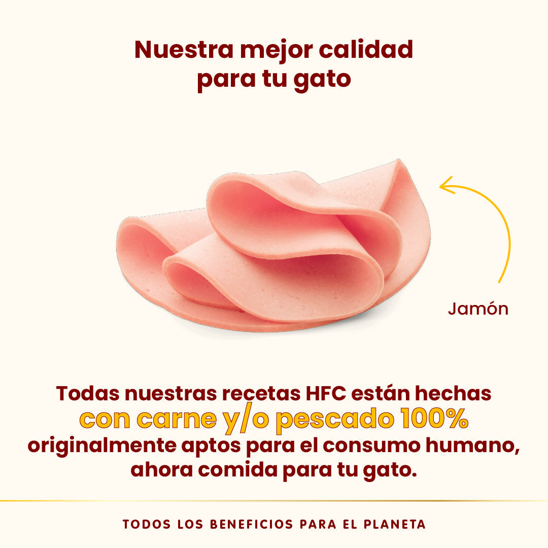 Almo Nature HFC Complete Sterilized Jamón Tarrina Comida Húmeda para Gatos al mejor precio -Todoanimal.es