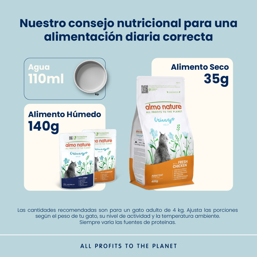 Almo Nature Urinary Help Pollo Pienso para Gatos al mejor precio -Todoanimal.es