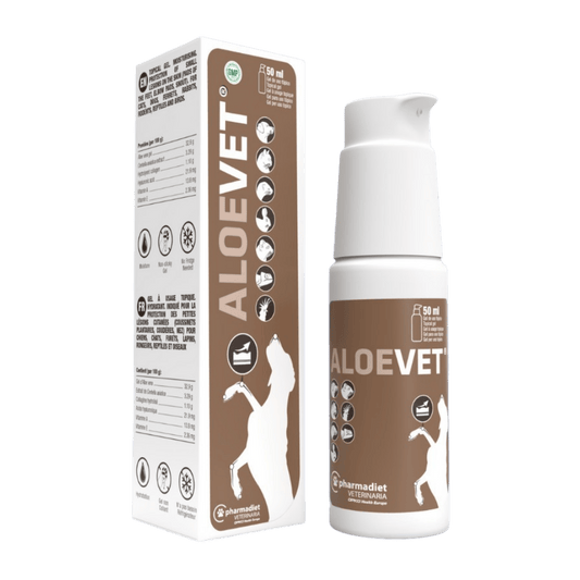 Aloevet Gel Cicatrizante de Aloe Vera y Centella Asiática 50 ml Farmadiet al mejor precio -Todoanimal.es