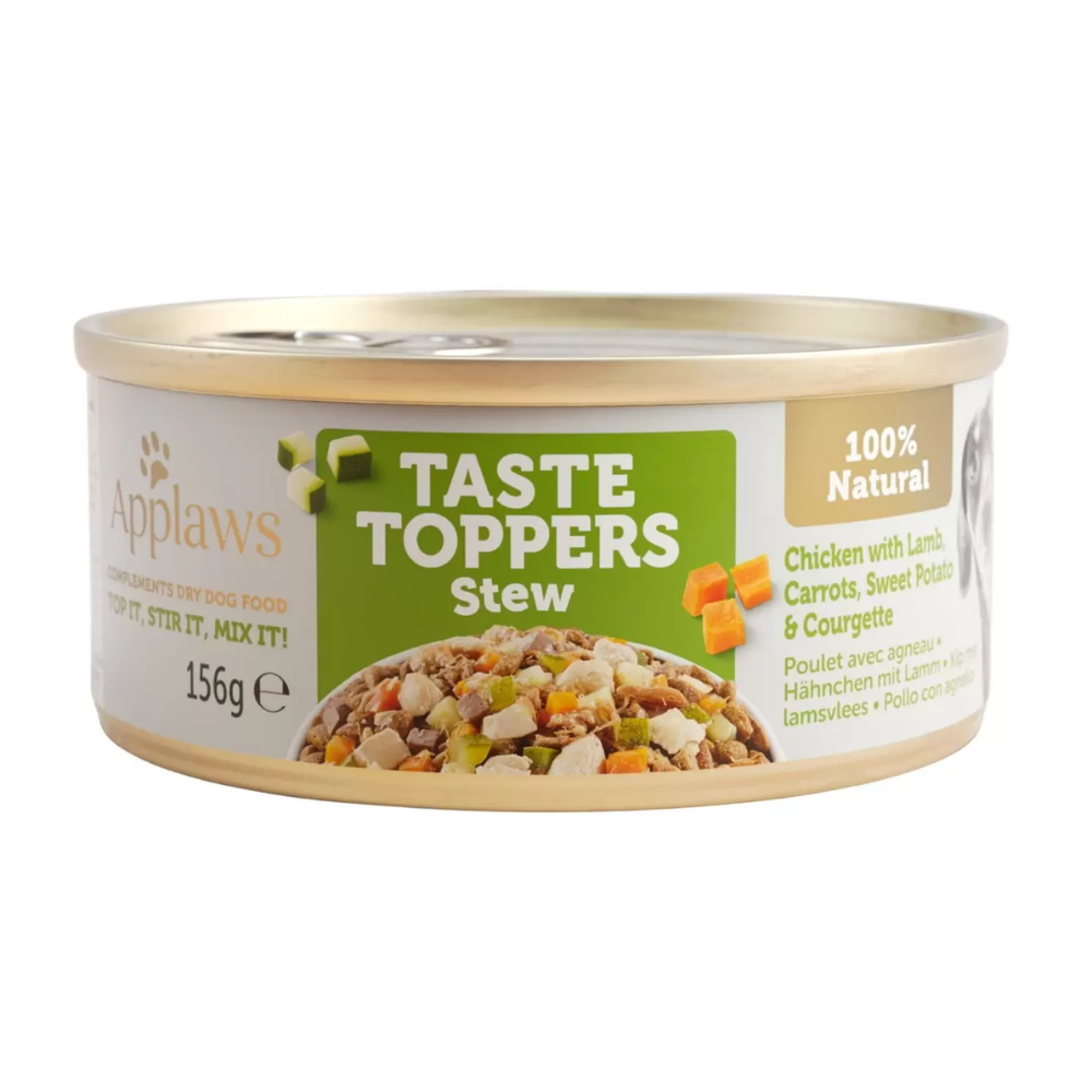 Applaws Dog Lata 156 g Topper Estofado de Pollo y Cordero Verduras al mejor precio -Todoanimal.es