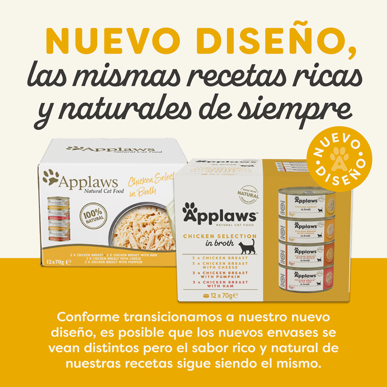Applaws Pack 12 uds Comida Húmeda Lata para Gatos al mejor precio -Todoanimal.es