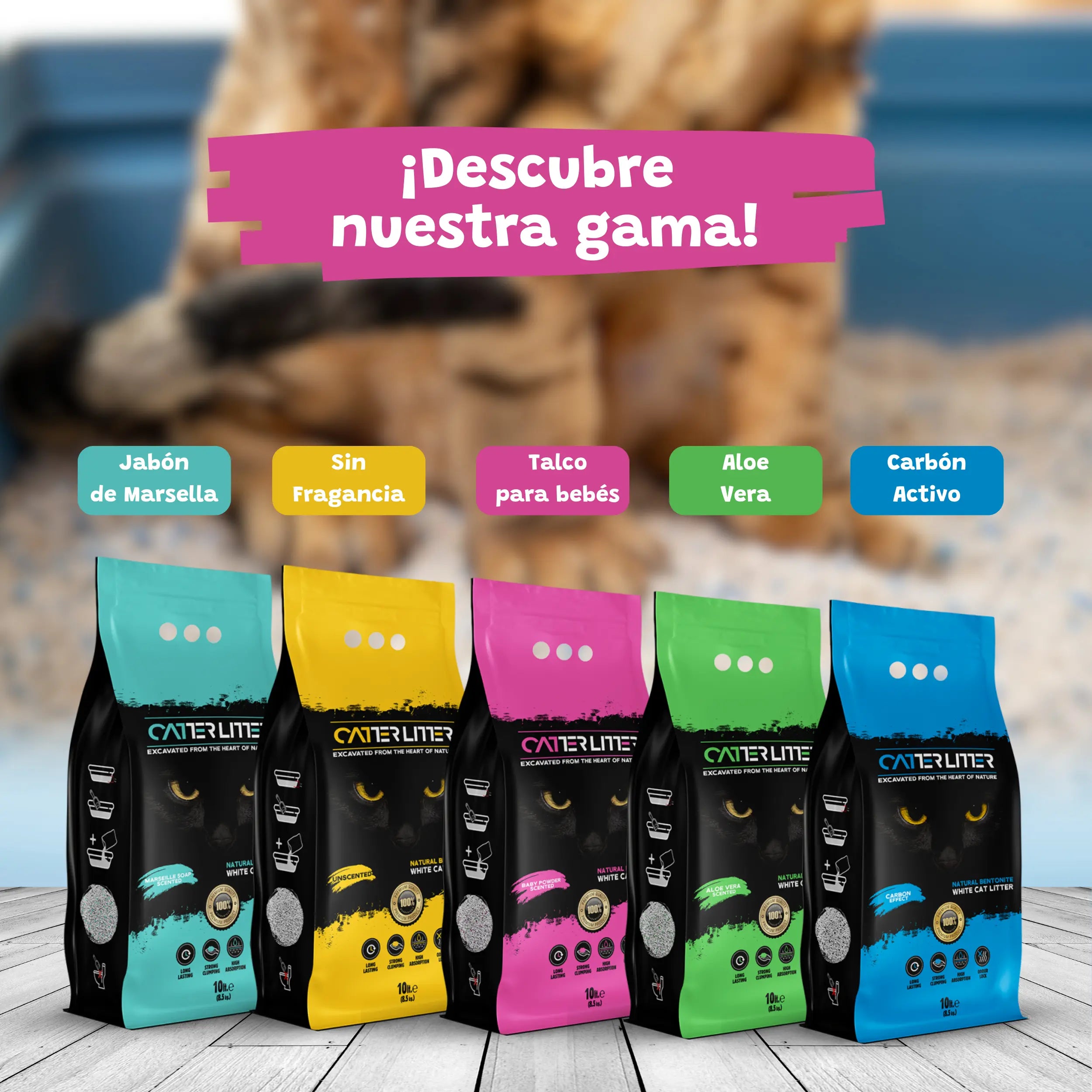 Arena Aglomerante Baby para Gatos 10L Catter Litter CATTER LITTER