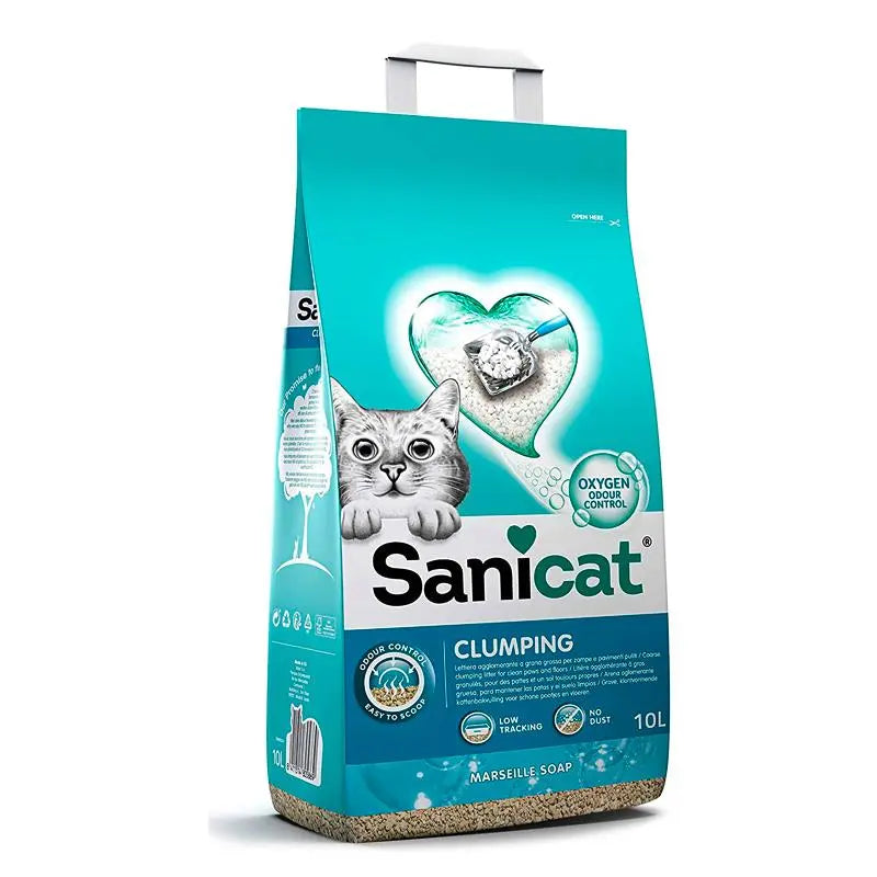 Arena Gato Sanicat Clumping Marsella 16L - Precios Más Baratos - Todoanimal