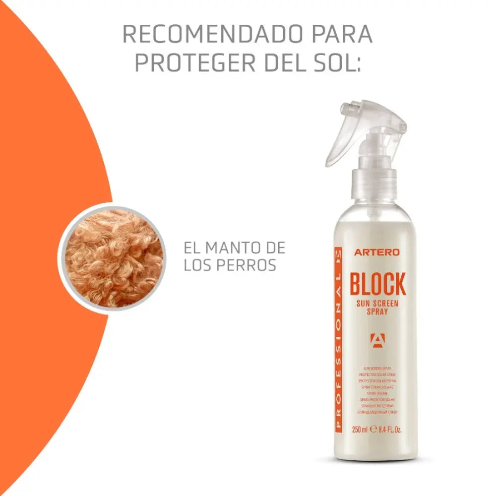 Artero Block Protector Solar para Perro 250 ml al mejor precio -Todoanimal.es