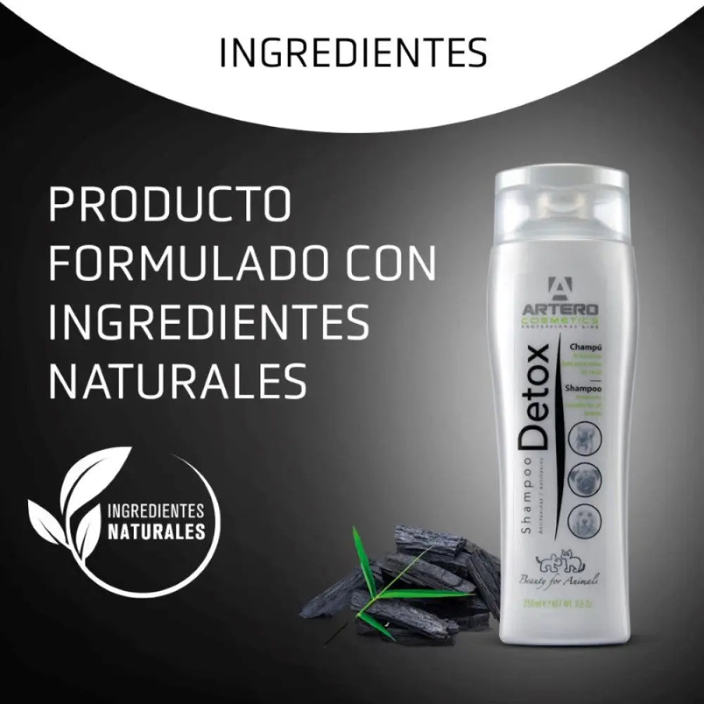Artero Champú Detox Carbón Activo para Perros 250 ml al mejor precio -Todoanimal.es
