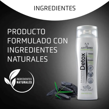 Artero Champú Detox Carbón Activo para Perros 250 ml al mejor precio -Todoanimal.es