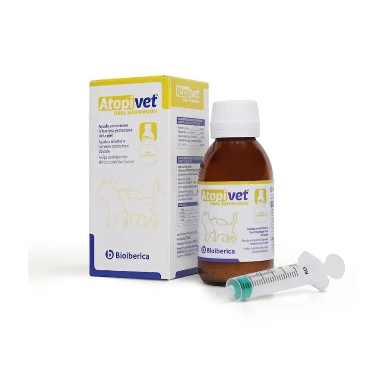 Atopivet Oral 120 ml para Dermatitis en Perros y Gatos NUZOA SALUD ANIMAL, S.A.U.