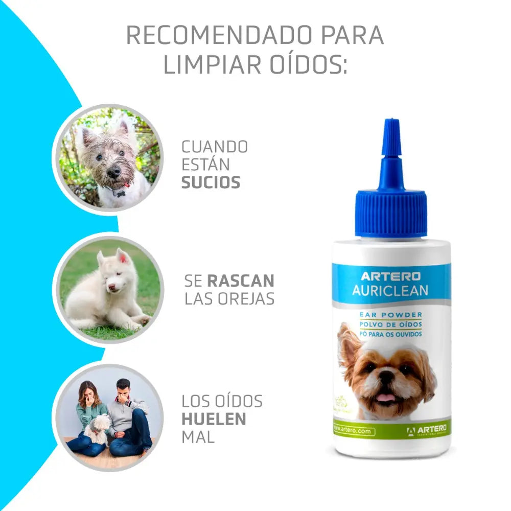 Auroclean Limpiador En Polvo de Oidos 30 g Artero al mejor precio -Todoanimal.es