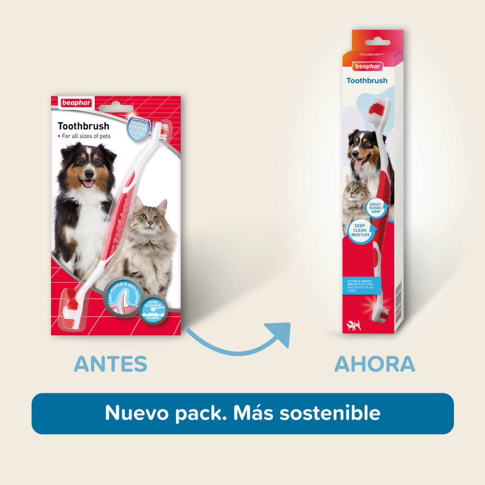 Beaphar Cepillo de Dientes para Perros y Gatos de Todas las Razas al mejor precio -Todoanimal.es