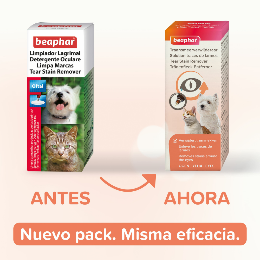 Beaphar Limpiador Lagrimas Oftal Perro y Gato 50 ml al mejor precio -Todoanimal.es