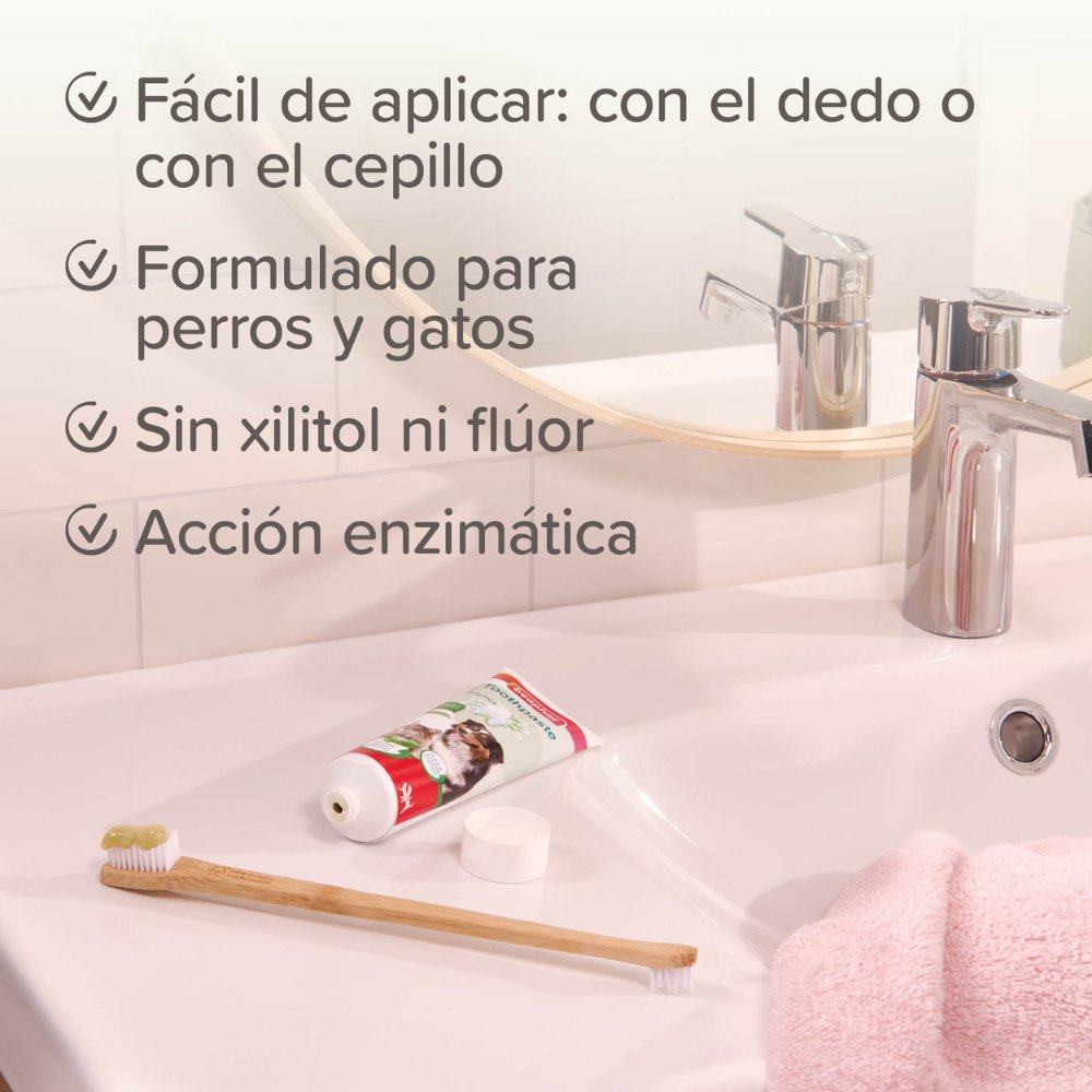 Beaphar Pasta de Dientes Sabor Menta y Perejil 100 g para Perros y Gatos al mejor precio -Todoanimal.es