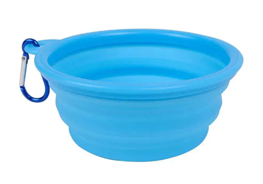 Bol Plegable 650Ml 16X6Cm Azul Wouapy Todoanimal.es