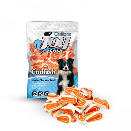 Calibra Joy Dog Classic Bacalao Pollo Sushi 80 g al mejor precio -Todoanimal.es