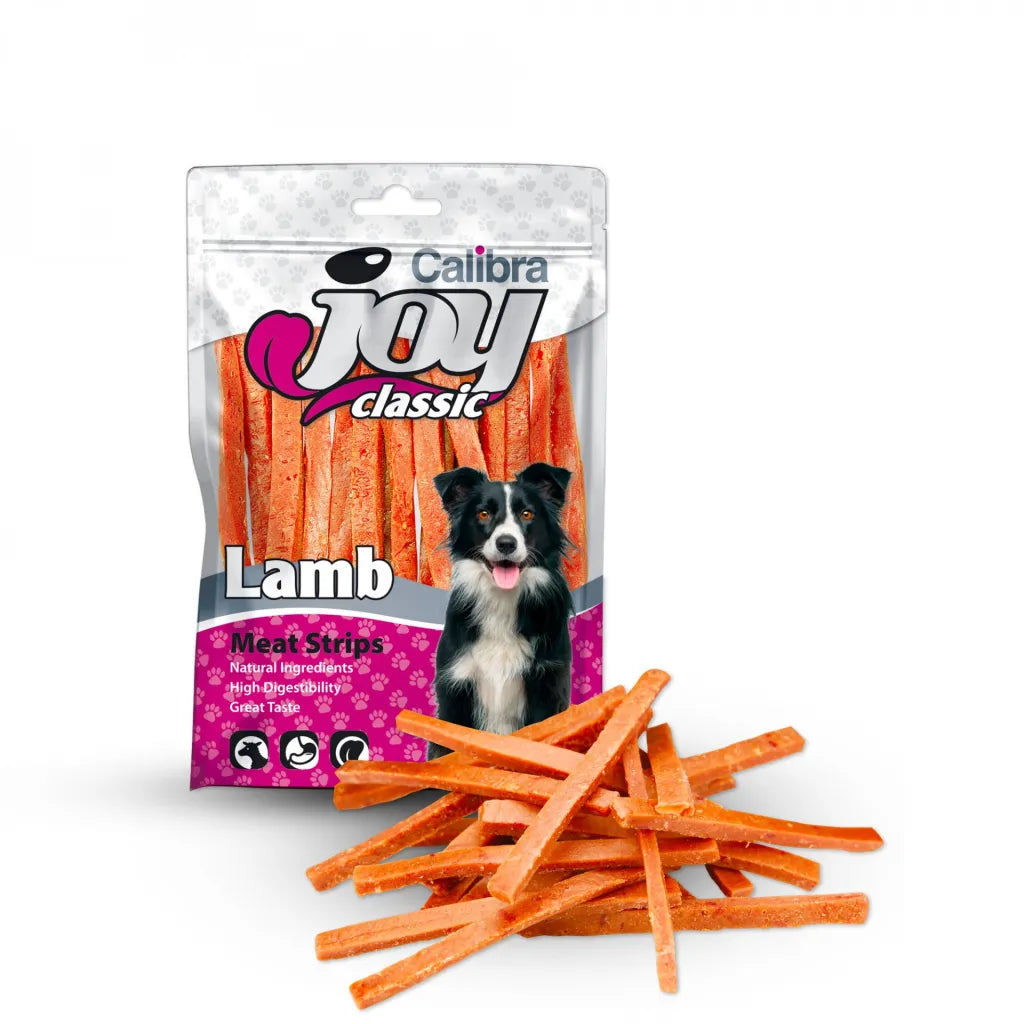 Calibra Joy Dog Classis Strips Lamb Tiras de Cordero Snack para Perros al mejor precio -Todoanimal.es