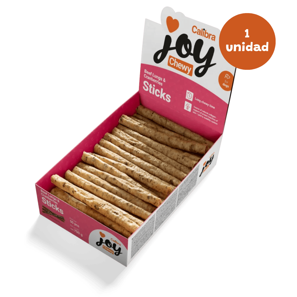 Calibra Joy Natural Sticks Vacuno y Arándanos 1 ud. Snack para Perros al mejor precio -Todoanimal.es