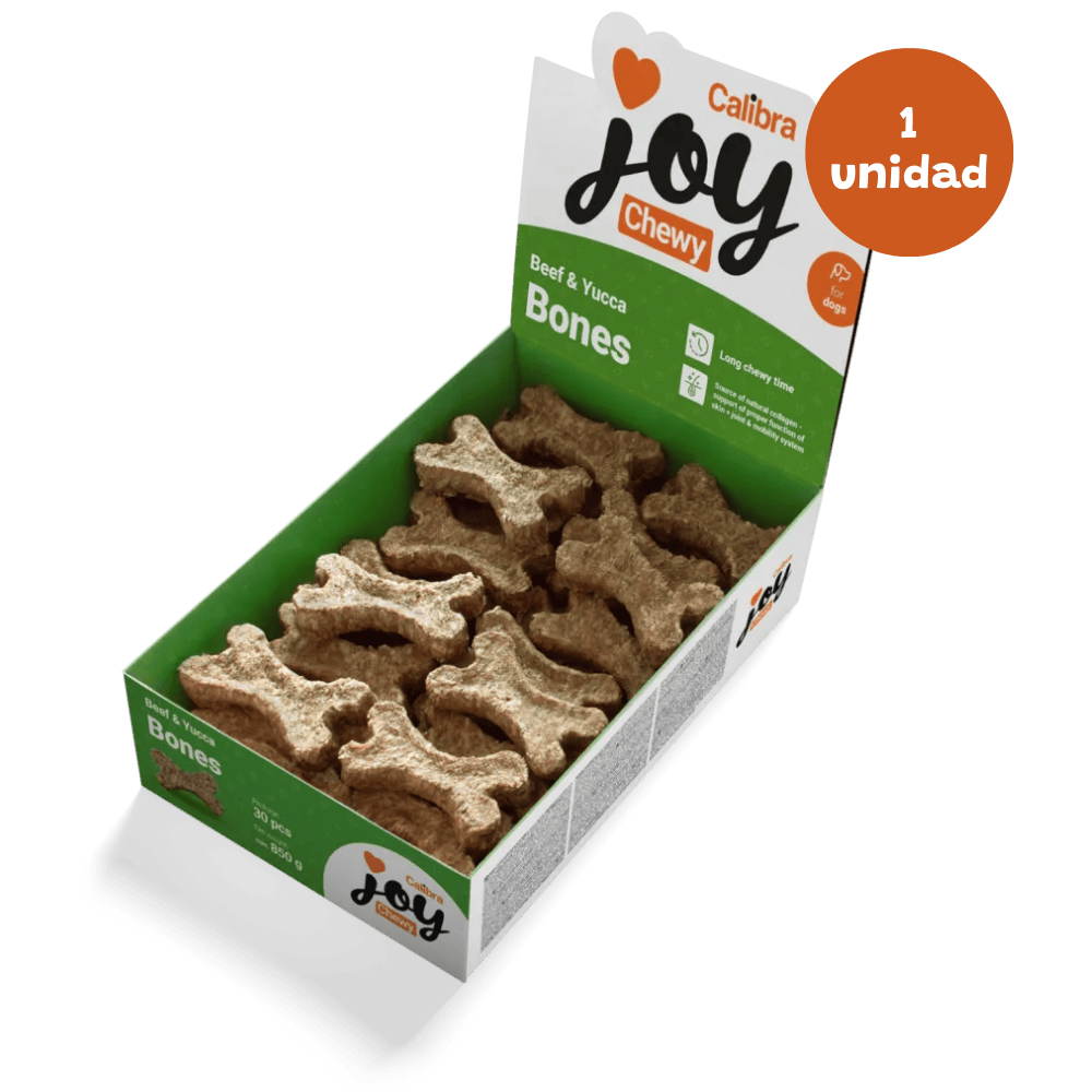 Calibra Joy Natural Ternera y Yuca Hueso Grande 1 ud. Snack para Perros al mejor precio -Todoanimal.es