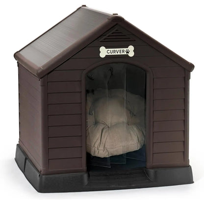 Caseta para Perros de Resina Curver Premium 95x99x99cm Marrón - Precios Más Baratos - Todoanimal