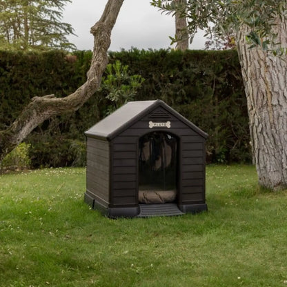 Caseta para Perros de Resina Curver Premium 95x99x99cm Marrón - Precios Más Baratos - Todoanimal