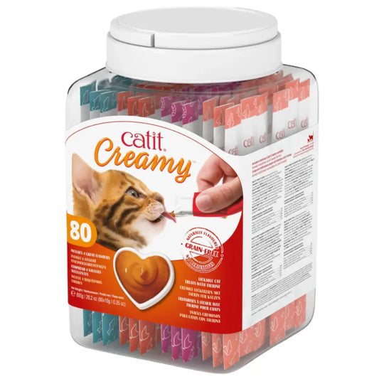 Catit Creamy Surtido Bote 80Udes al mejor precio -Todoanimal.es