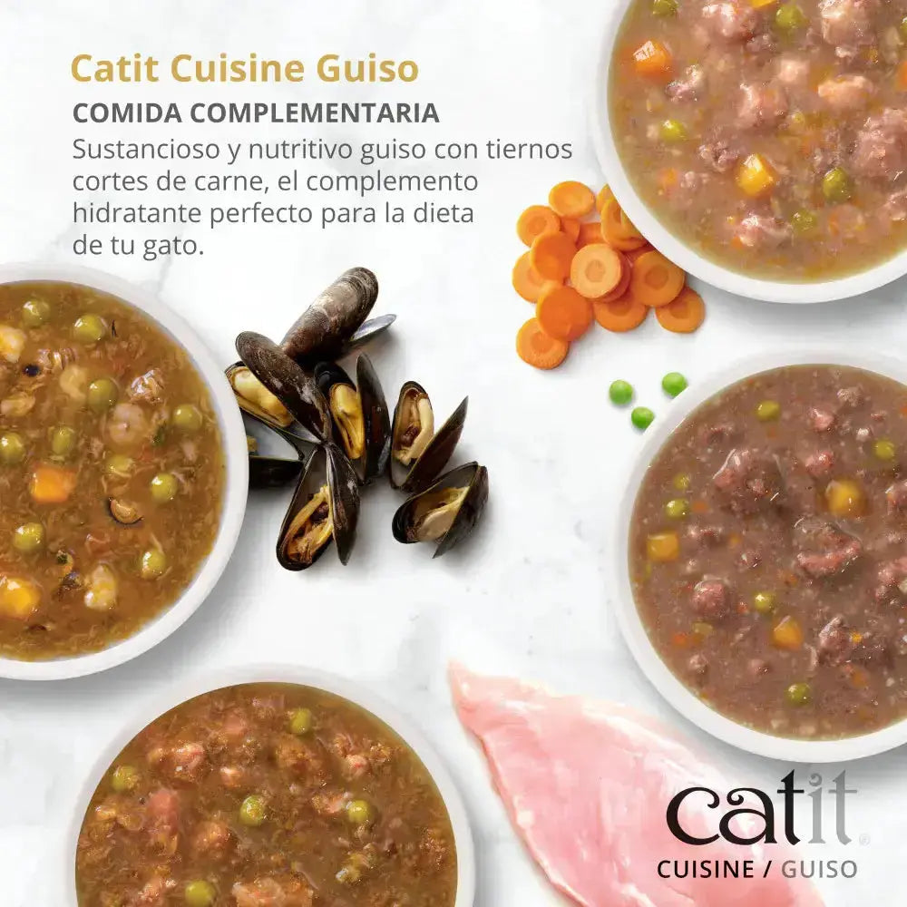 Catit Cuisine Guiso Marisco Atún y Calabaza 95 g al mejor precio -Todoanimal.es