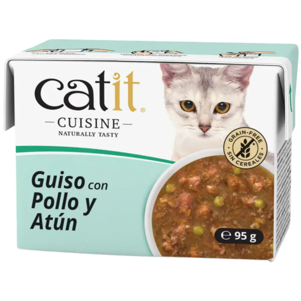 Catit Cuisine Guiso con Pollo y Atún 95 g al mejor precio -Todoanimal.es