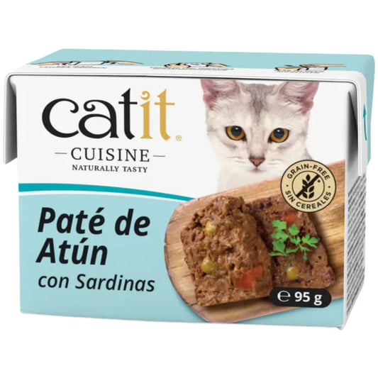 Catit Cuisine Paté de Atún con Sardinas 95 g al mejor precio -Todoanimal.es